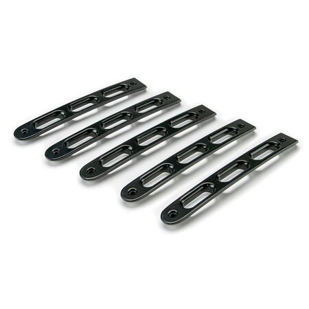 Dv8 Offroad 200718 JEEP JK BLACK SLOT STYLE DOOR HANDLE INSERTS SET OF 5 D-JP-190026-BK-5